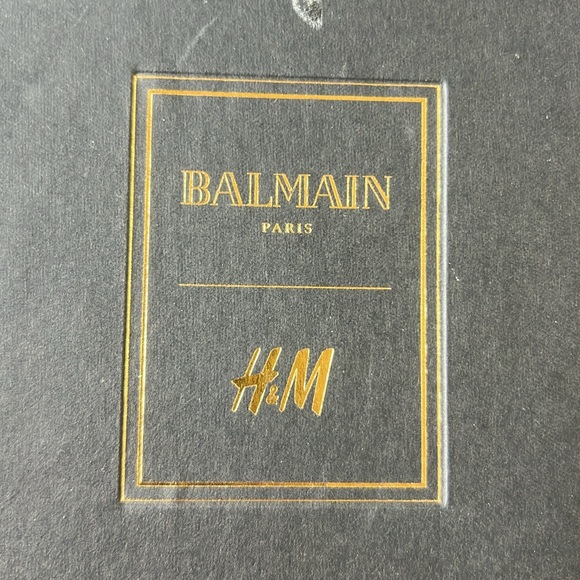 Balmain for H&M dazzling emerald style gem earrings. Clip on. - Picture 2 of 5